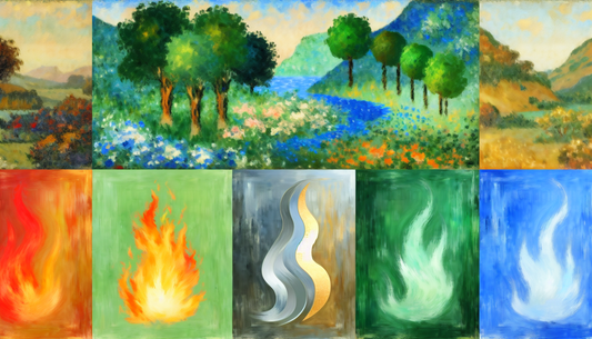 The Five Elements in Chinese Astrology: Wood, Fire, Earth, Metal, Water
