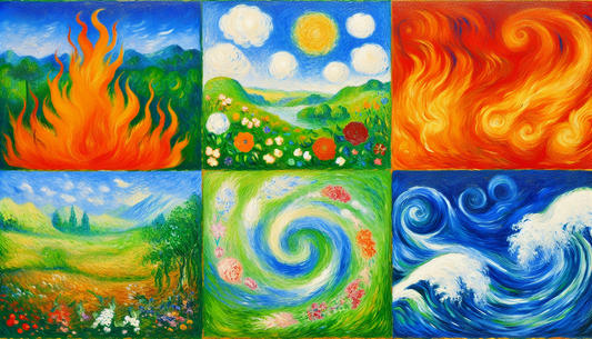 The Four Elements in Astrology: Fire, Earth, Air, Water
