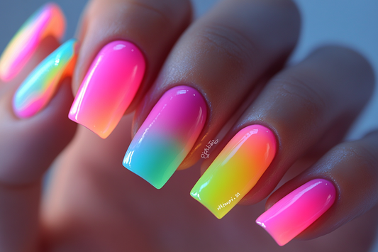 Neon Nail Designs for a Bold, Electric Look