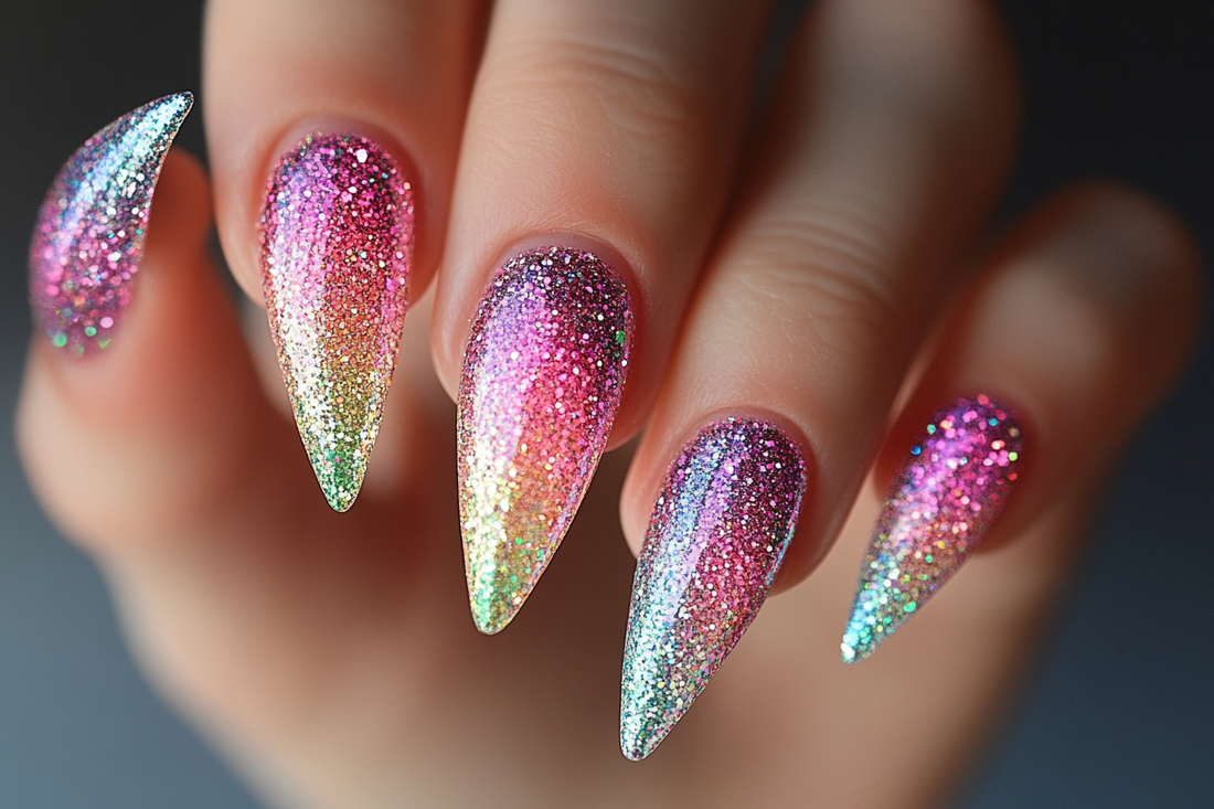 Glitter-Covered Nail Designs to Sparkle at Every Angle